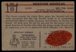 1953 Bowman #65 Dewayne Douglas Back Thumbnail