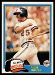 1981 Topps #314 Rich Dauer Front Thumbnail