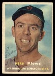 1957 Topps #169 Herb Plews Front Thumbnail
