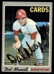 1970 Topps #503 Dal Maxvill Front Thumbnail