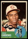 1963 Topps #203 Leo 'Chico' Cardenas Front Thumbnail
