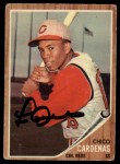 1962 Topps #381 Leo 'Chico' Cardenas Front Thumbnail