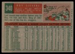 1959 Topps #340 Roy Sievers Back Thumbnail