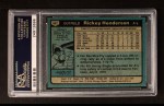 1980 Topps #482 Rickey Henderson Back Thumbnail