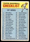 1966 Topps #34 Checklist 1 Front Thumbnail
