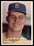 1957 Topps #18 Don Drysdale Front Thumbnail