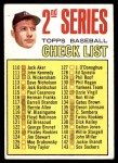 1967 Topps #103 DOT - Mickey Mantle Checklist 2 Front Thumbnail