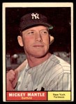 1961 Topps #300 Mickey Mantle Front Thumbnail