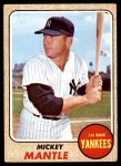 1968 Topps #280 Mickey Mantle Front Thumbnail
