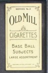1910 T210-3 Old Mill Texas League Berick Back Thumbnail