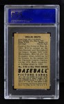1952 Bowman #218 Willie Mays Back Thumbnail
