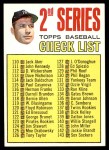 1967 Topps #103 xDOT - Mickey Mantle Checklist 2 Front Thumbnail