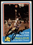1972 Topps #166 - Bob Love NBA All-Star - 2nd Team Front Thumbnail
