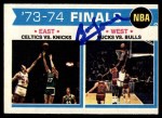 1974 Topps #163 NBA Finals Front Thumbnail