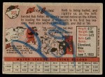 1958 Topps #352 Herb Score Back Thumbnail