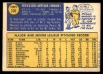 1970 Topps #240 Fergie Jenkins Back Thumbnail