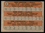 1972 Topps #61 - Burt Hooton / Gene Hiser / Earl Stephenson Cubs Rookies Back Thumbnail