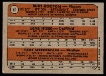 1972 Topps #61 - Burt Hooton / Gene Hiser / Earl Stephenson Cubs Rookies Back Thumbnail