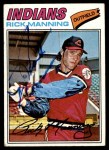 1977 Topps #115 Rick Manning Front Thumbnail