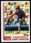 1982 Topps #135 Andy Rincon Front Thumbnail