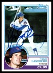 1983 Topps #83 Ryne Sandberg Front Thumbnail