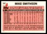 1983 Topps Traded #106 T Mike Smithson Back Thumbnail
