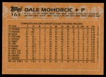 1988 Topps #163 Dale Mohorcic Back Thumbnail