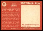 1958 Topps #19 Gary Glick Back Thumbnail