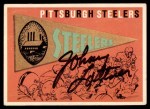 1959 Topps #9 Steelers Pennant Front Thumbnail