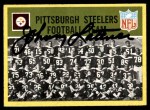 1967 Philadelphia #145 Pittsburgh Steelers Team Front Thumbnail
