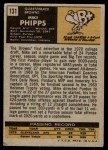 1971 Topps #131 Mike Phipps Back Thumbnail