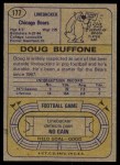1974 Topps #177 Doug Buffone Back Thumbnail