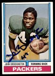 1974 Topps #400 John Brockington Front Thumbnail