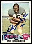 1975 Topps #150 John Brockington Front Thumbnail