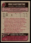1977 Topps #199 Mike Hartenstine Back Thumbnail