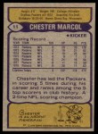 1979 Topps #11 Chester Marcol Back Thumbnail
