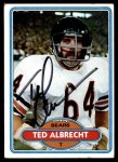 1980 Topps #519 Ted Albrecht Front Thumbnail