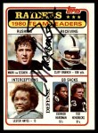 1981 Topps #359 Raiders Leaders Checklist Front Thumbnail