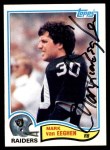 1982 Topps #199 Mark Van Eeghen Front Thumbnail