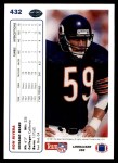 1991 Upper Deck #432 Ron Rivera Back Thumbnail