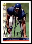 1993 Upper Deck #480 Carl Simpson Front Thumbnail