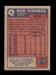 1985 Topps #36 Bob Thomas Back Thumbnail