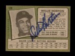 1971 Topps #120 Willie Horton Back Thumbnail