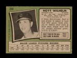 1971 Topps #248 Hoyt Wilhelm Back Thumbnail