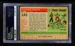 1955 Topps #123 Sandy Koufax Back Thumbnail