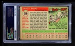 1955 Topps #28 Ernie Banks Back Thumbnail
