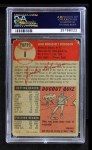 1953 Topps #1 Jackie Robinson Back Thumbnail