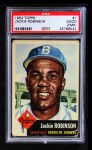 1953 Topps #1 Jackie Robinson Front Thumbnail