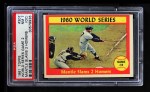 1961 Topps #307 - Mickey Mantle 1960 World Series - Game #2 - Mantle Slams 2 Homers Front Thumbnail