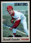 1970 Topps #106 Darold Knowles Front Thumbnail